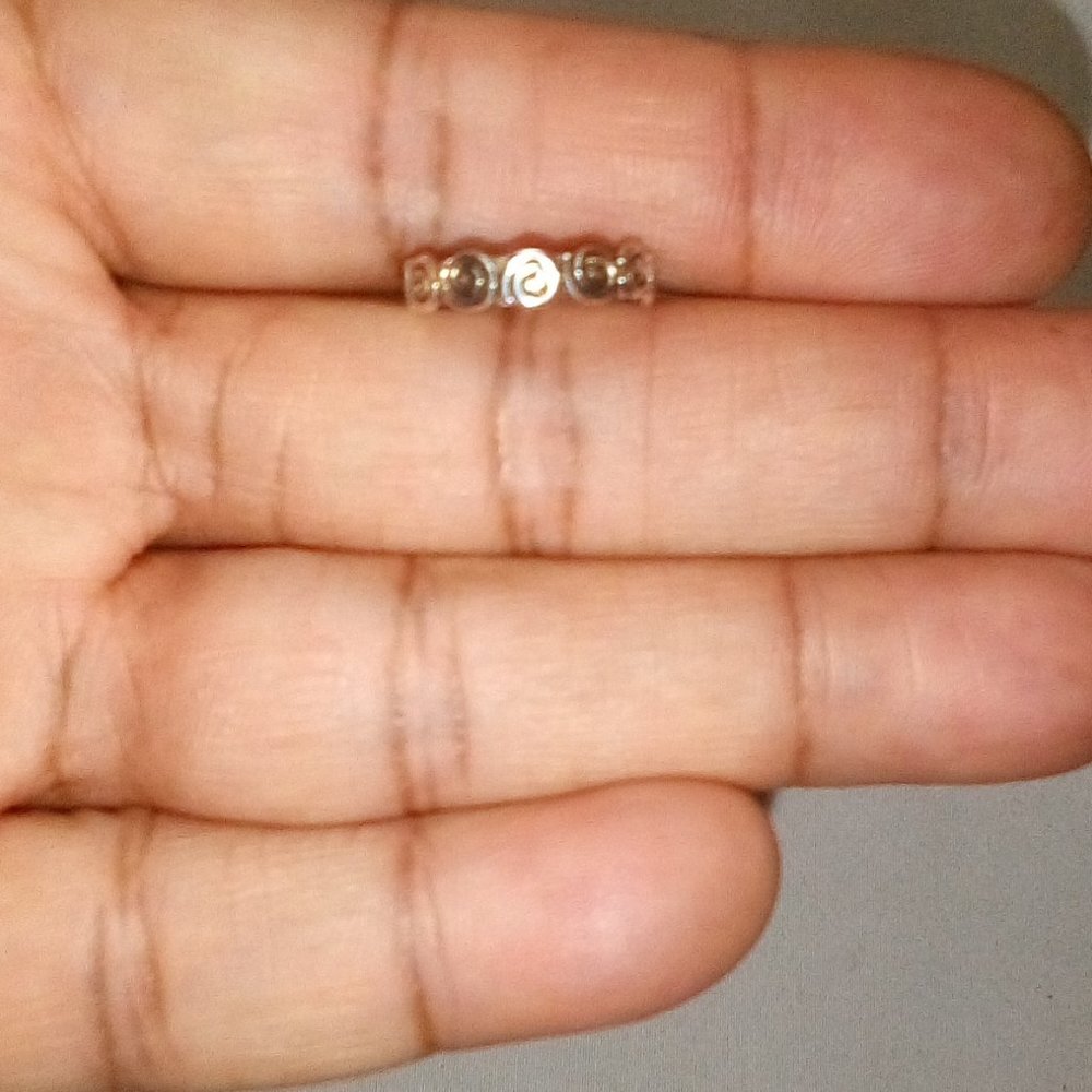 .925 Sterling Silver Adjustable Toe Ring: Swirls. Unisex